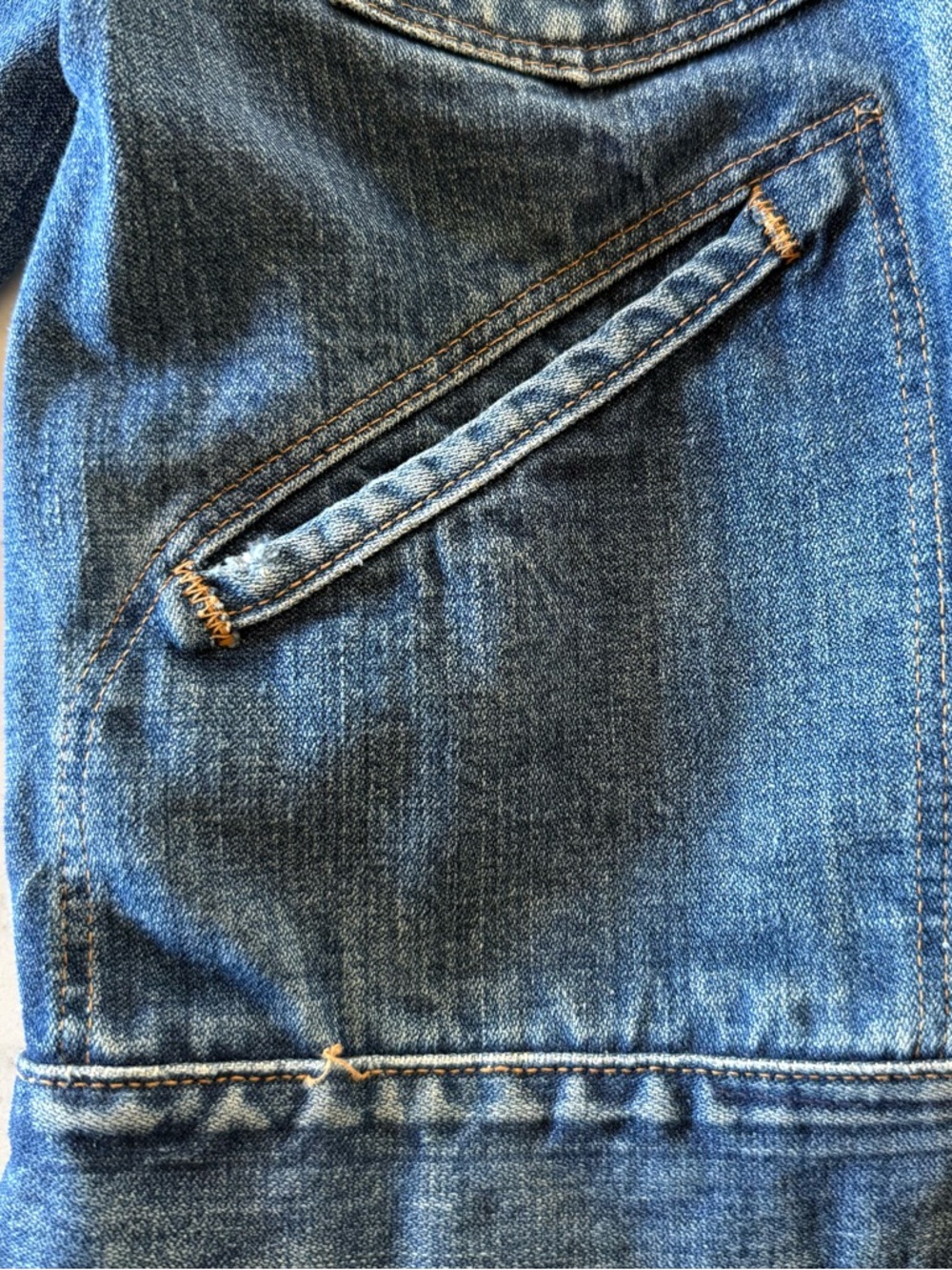 WRANGLER Vintage Women’s Blue Denim Trucker Jacket S/M - Picture 5 of 15